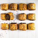 mini vegan mushroom rolls