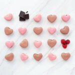 box of heart macarons arapina