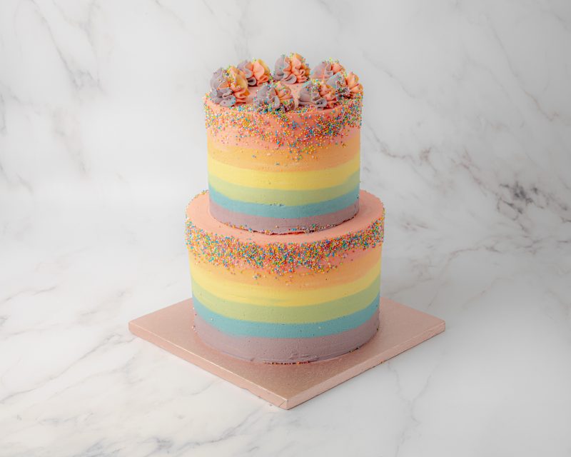 arapina vegan & gluten free double tiered cake