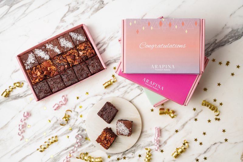 congratulations mix brownie box arapina