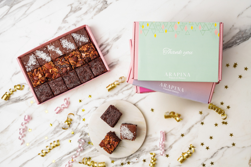 thank you mix brownie box arapina